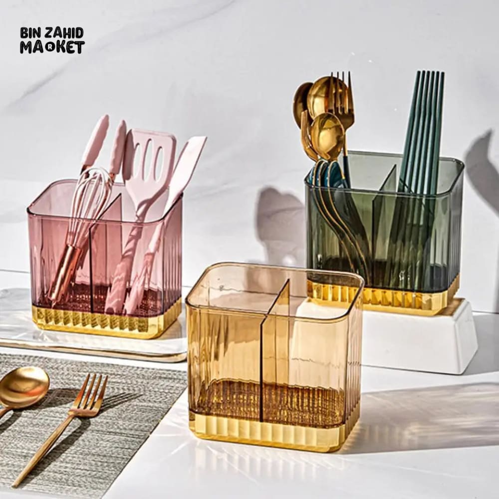 TRANSPARENT CUTLERY ORGANIZER