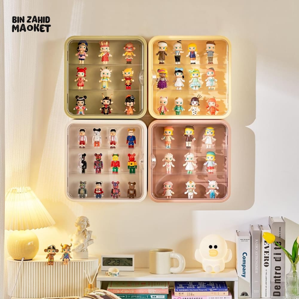 TRANSPARENT DISPLAY CASE WITH BASE – DUSTPROOF SHOWPIECE & ACTION FIGURE DISPLAY STAND