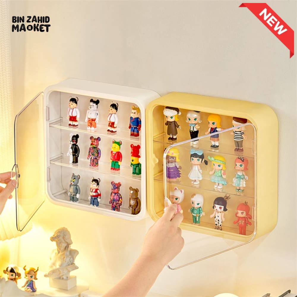 TRANSPARENT DISPLAY CASE WITH BASE – DUSTPROOF SHOWPIECE & ACTION FIGURE DISPLAY STAND