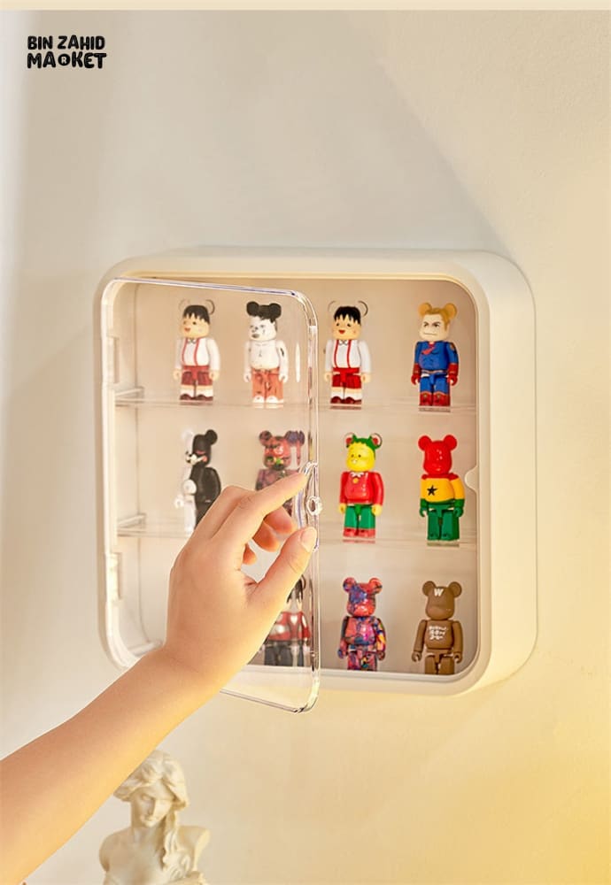 TRANSPARENT DISPLAY CASE WITH BASE – DUSTPROOF SHOWPIECE & ACTION FIGURE DISPLAY STAND