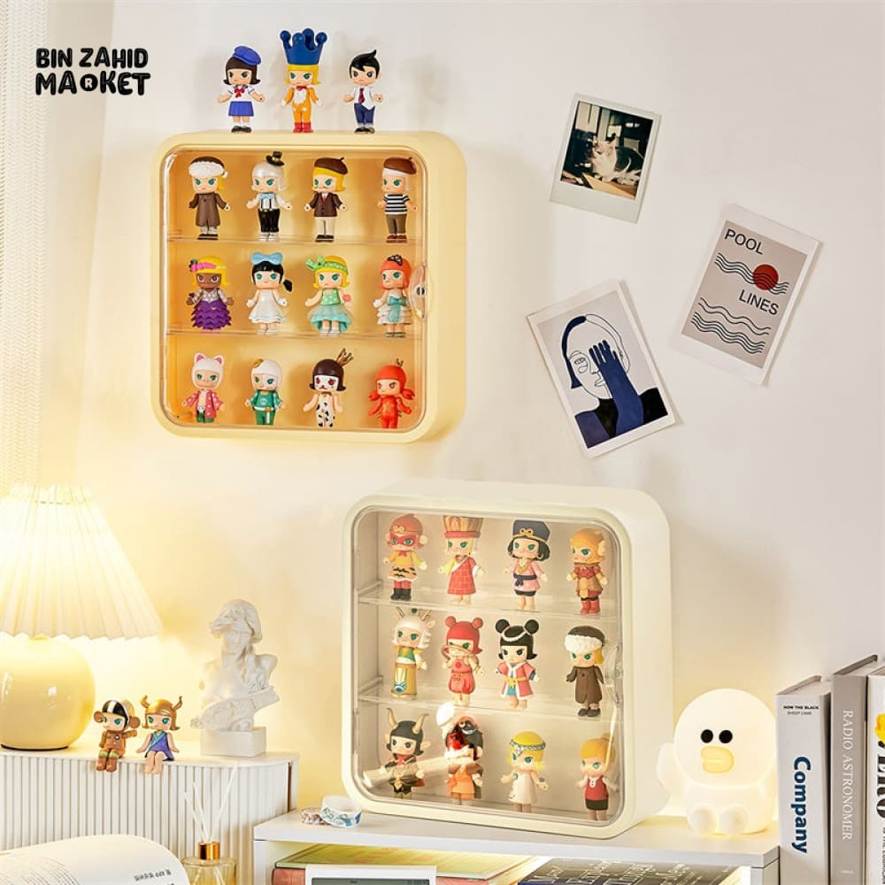 TRANSPARENT DISPLAY CASE WITH BASE – DUSTPROOF SHOWPIECE & ACTION FIGURE DISPLAY STAND