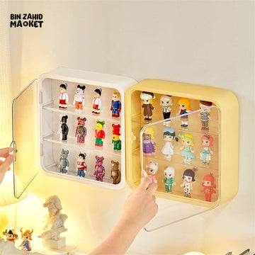 TRANSPARENT DISPLAY CASE WITH BASE – DUSTPROOF SHOWPIECE & ACTION FIGURE DISPLAY STAND