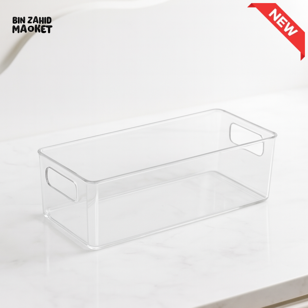 TRANSPARENT KITCHEN ORGANIZER BOX 1400 ML – DURABLE EASY-CLEAN BIN FOR REFRIGERATOR CABINETS & SHELVES (Copy)