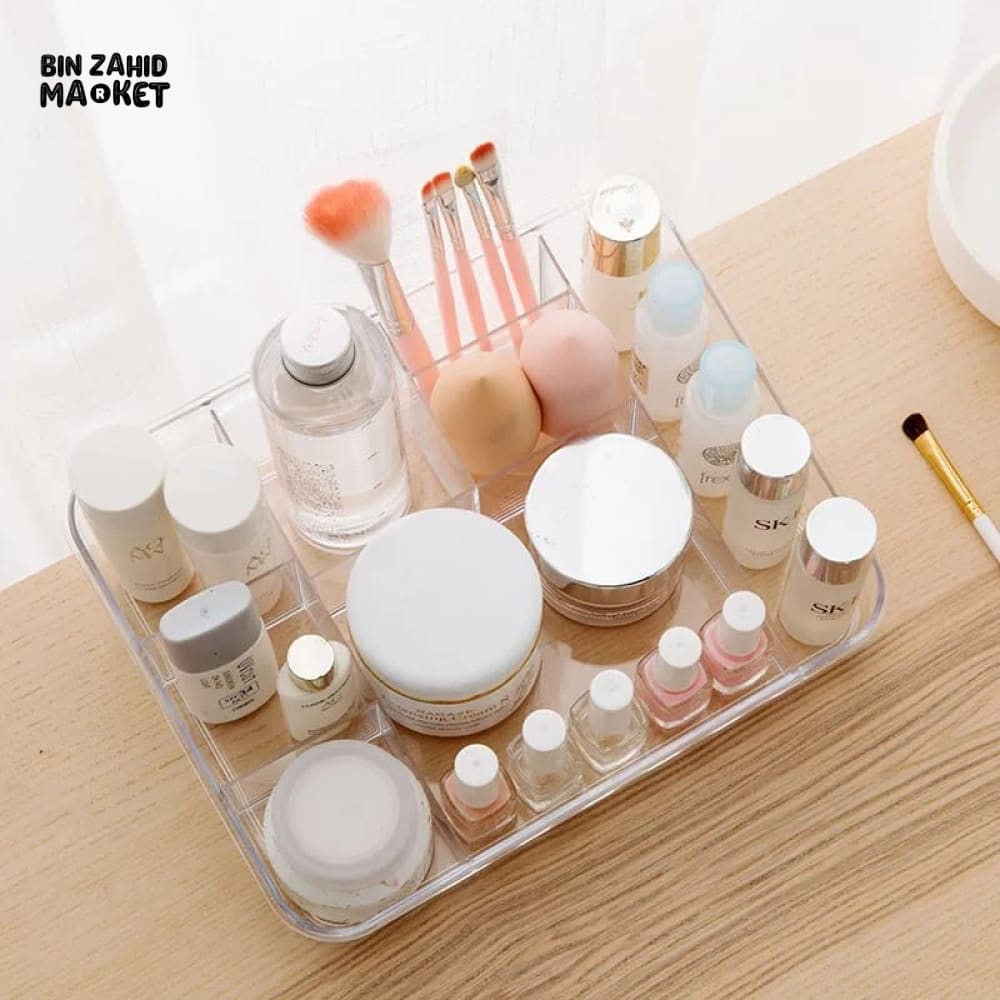 TRANSPARENT MULTI-GRID STORAGE BOX