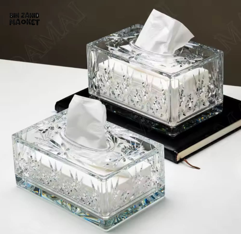 TRANSPARENT PREMIUM ACRYLIC TISSUE HOLDER