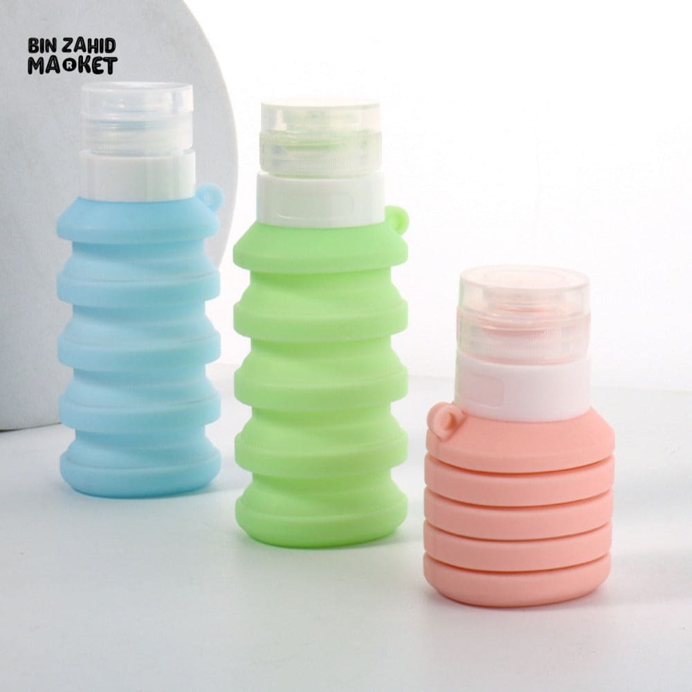 TRAVEL SIZE SILICONE LOTION BOTTLE 1 PIECE – FOLDABLE LEAKPROOF & REUSABLE
