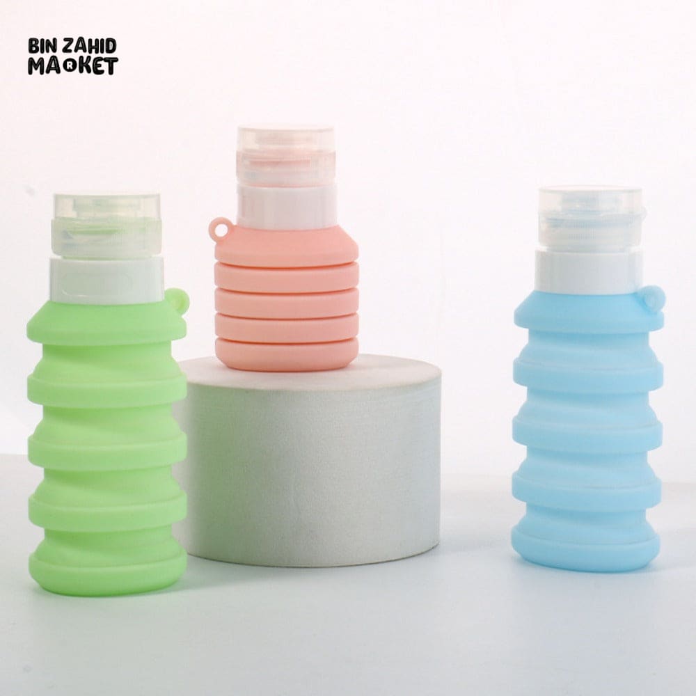 TRAVEL SIZE SILICONE LOTION BOTTLE 1 PIECE – FOLDABLE LEAKPROOF & REUSABLE