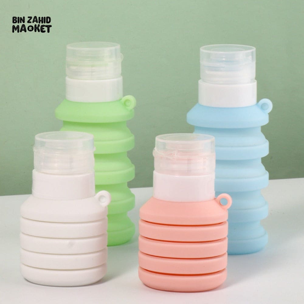 TRAVEL SIZE SILICONE LOTION BOTTLE 1 PIECE – FOLDABLE LEAKPROOF & REUSABLE