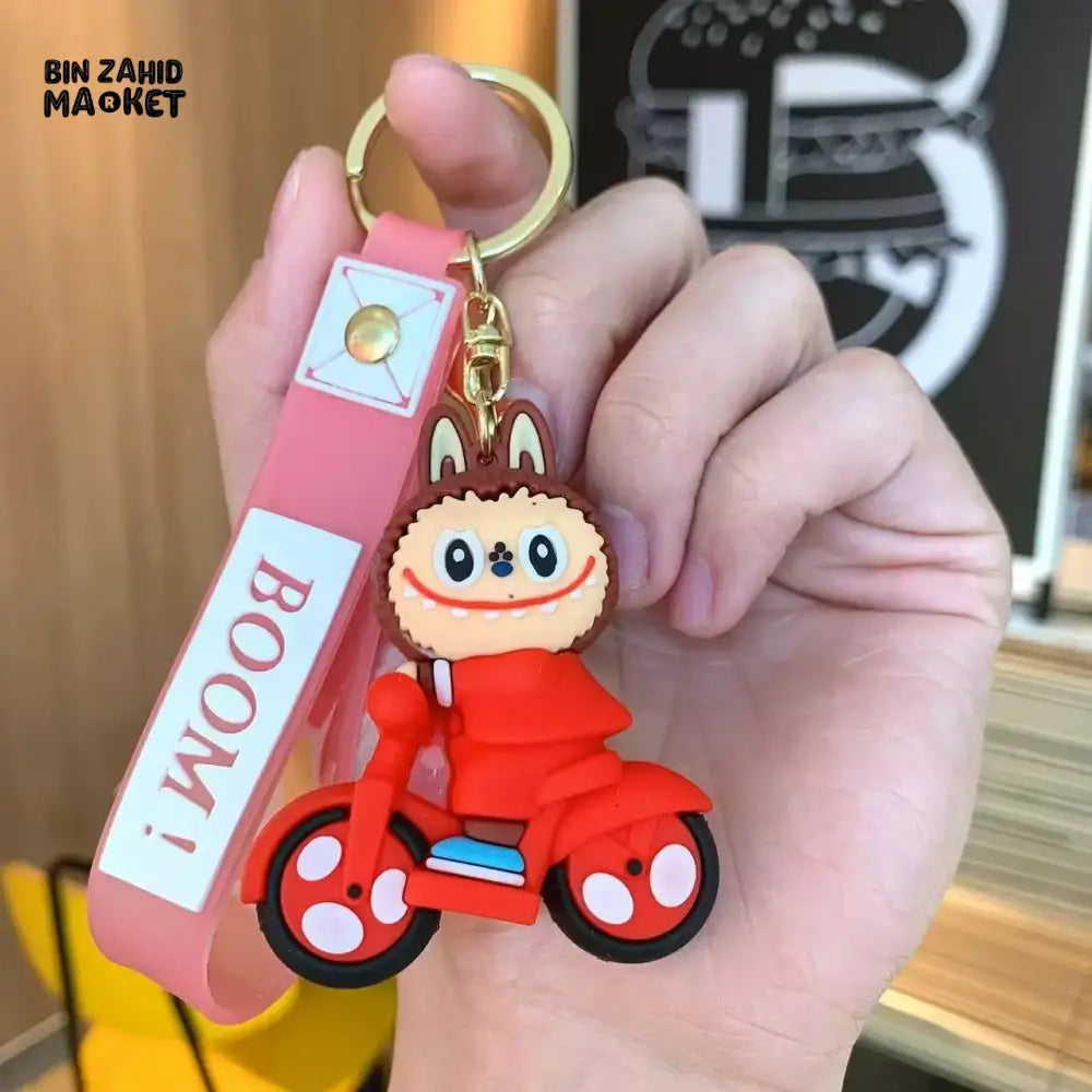 TRENDY CARTOON LABUBU KEYCHAIN – CUTE PENDANT COUPLE BAG DECORATION CYCLING ACCESSORY & SMALL GIFT KEYRING