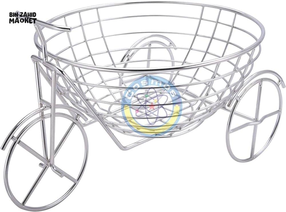 TRICYCLE DESIGN FRUIT BASKET White