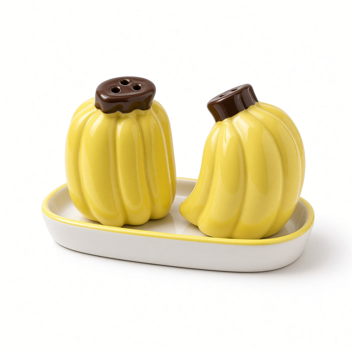 Kitchlux Ceramic Salt and Pepper Shakers - Bananas