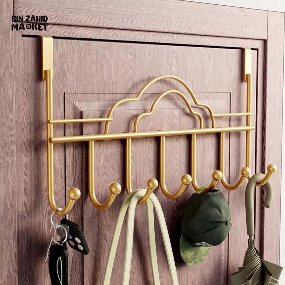 UNIVERSAL NO-DRILL DOOR HOOK RACK – HEAVY DUTY TRACELESS COAT & TOWEL HANGER
