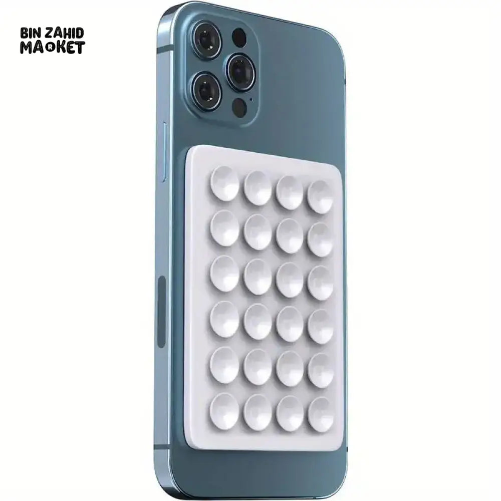 UNIVERSAL SUCTION PHONE MAT — STRONG GRIP WALL STAND WITH BACK STICKER