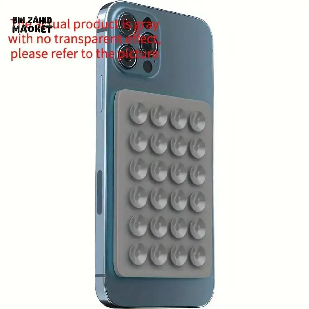 UNIVERSAL SUCTION PHONE MAT — STRONG GRIP WALL STAND WITH BACK STICKER