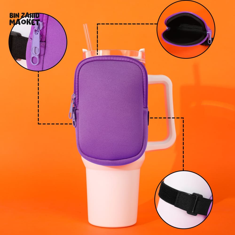 TUMBLER COMPATIBLE WATER BOTTLE SLING – NEOPRENE GYM HANDBAG