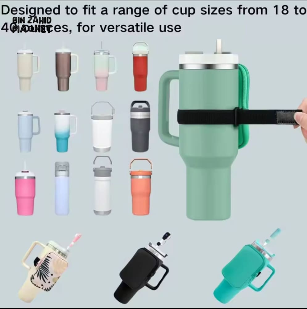 TUMBLER COMPATIBLE WATER BOTTLE SLING – NEOPRENE GYM HANDBAG