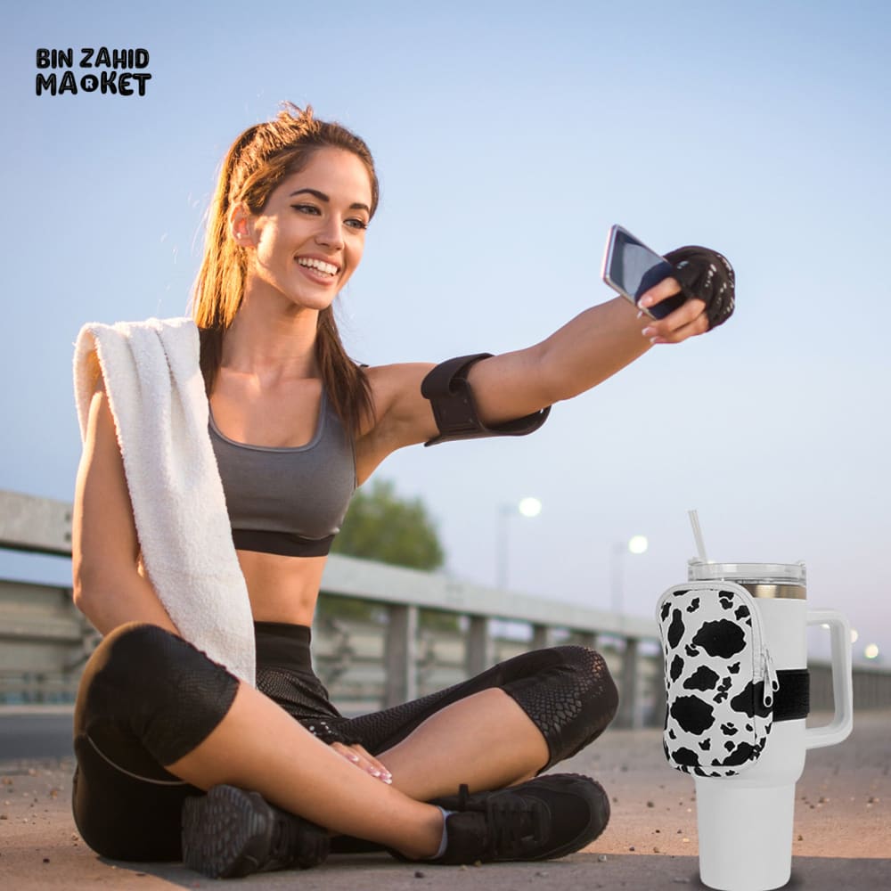 TUMBLER COMPATIBLE WATER BOTTLE SLING – NEOPRENE GYM HANDBAG