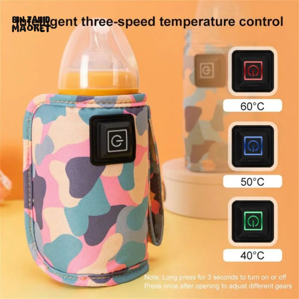 USB BABY BOTTLE WARMER – INSULATED MILK HEATING BAG FOR STROLLER & TRAVEL