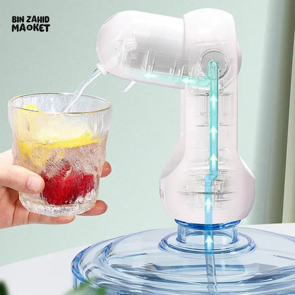 USB RECHARGEABLE AUTOMATIC WATER DISPENSER PUMP PORTABLE ELECTRIC BOTTLE PUMP FOR DRINKING WATER FOLDABLE & EASY TO USE