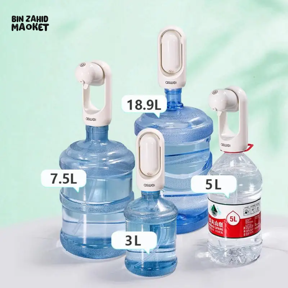 USB RECHARGEABLE AUTOMATIC WATER DISPENSER PUMP PORTABLE ELECTRIC BOTTLE PUMP FOR DRINKING WATER FOLDABLE & EASY TO USE