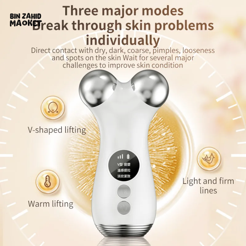 V-FACE EMS ROLLER MASSAGER – MICROCURRENT FACE LIFT & ANTI-WRINKLE DEVICE