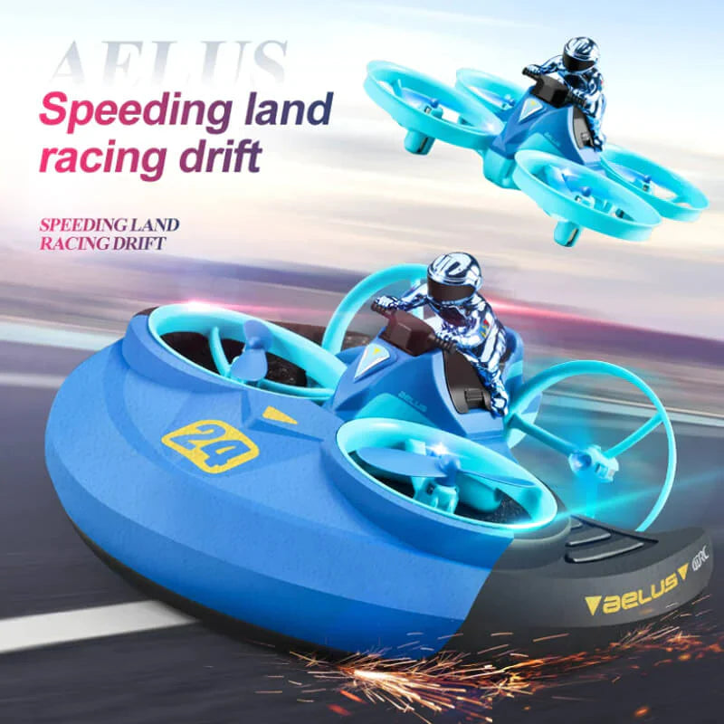 3IN1 4DRC REMOTE CONTROL CAR & BOAT V24 DRONE