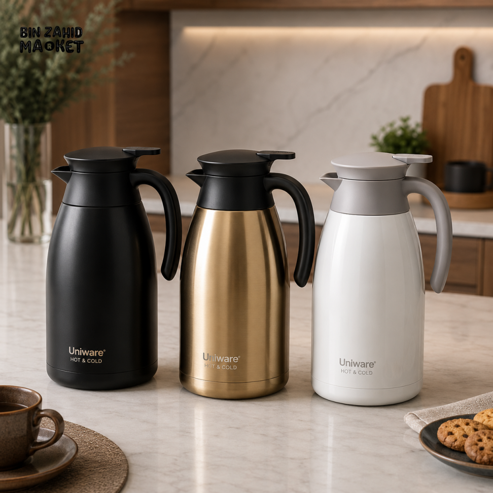 VACUUM INSULATED HOT & COLD THERMAL CARAFE 1.0L 1-PIECE