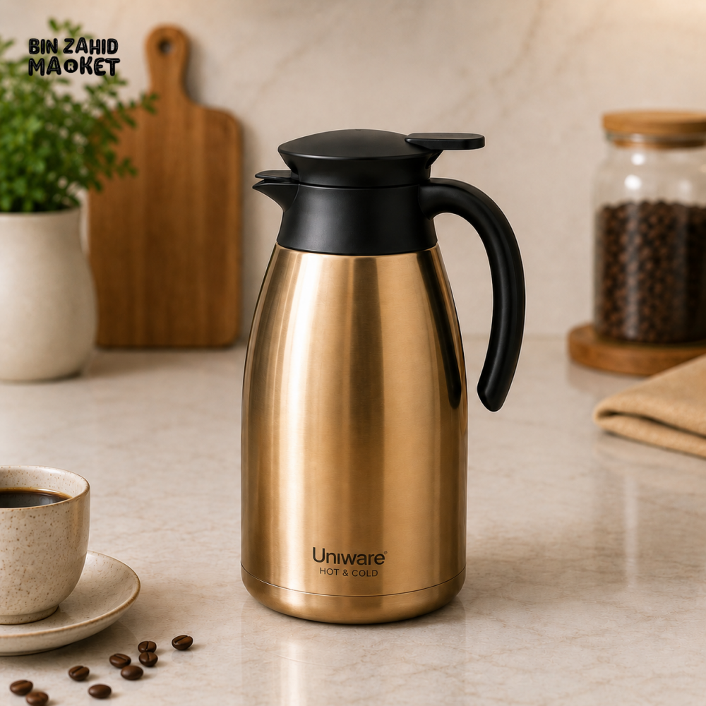 VACUUM INSULATED HOT & COLD THERMAL CARAFE 1.0L 1-PIECE - COPPER