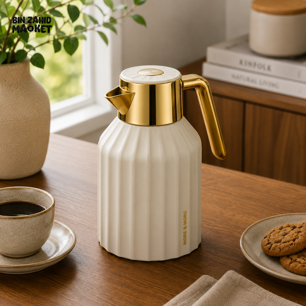 PRODUCT NAME: VACUUM INSULATED HOT & COLD THERMAL JUG 1.0 LITER 1-PIECE - WHITE