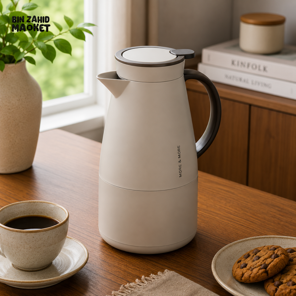 VACUUM INSULATED HOT & COLD THERMAL JUG 1.5 LITER 1-PIECE - WHITE
