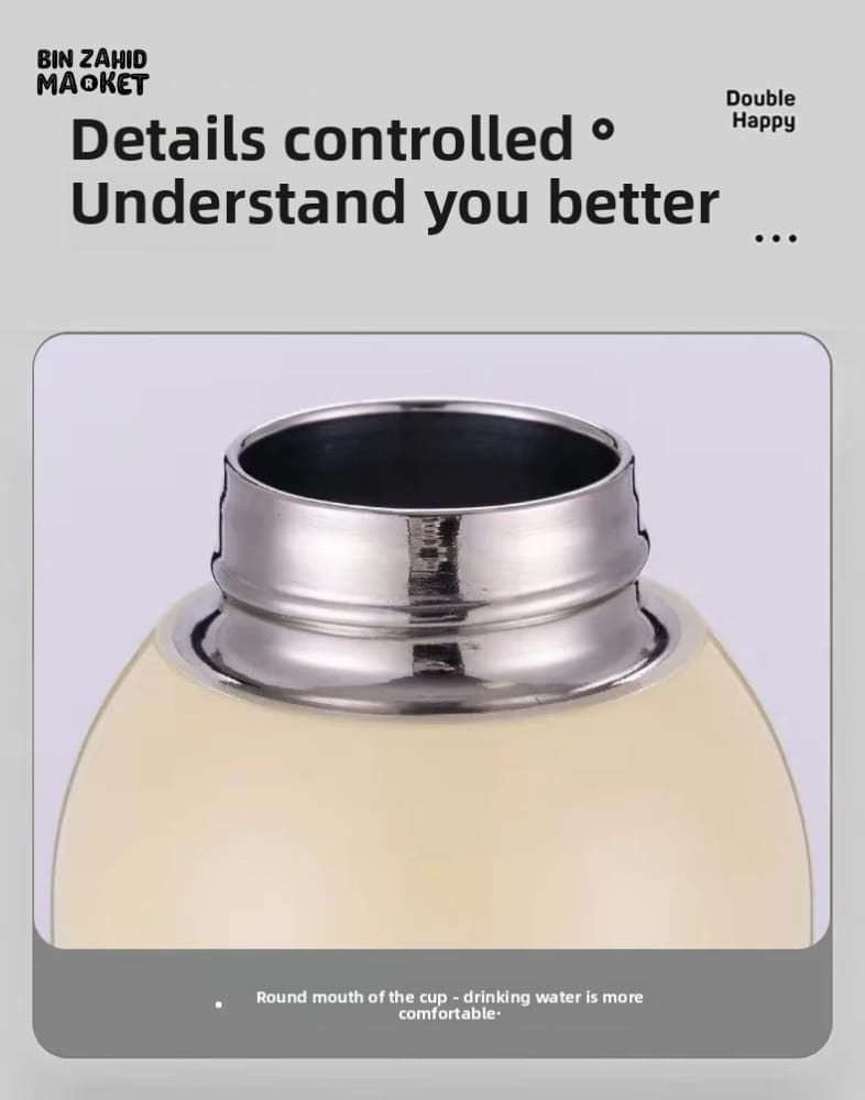 VACUUM INSULATED POCKET FLASK CUP 350ML– 304 STAINLESS STEEL