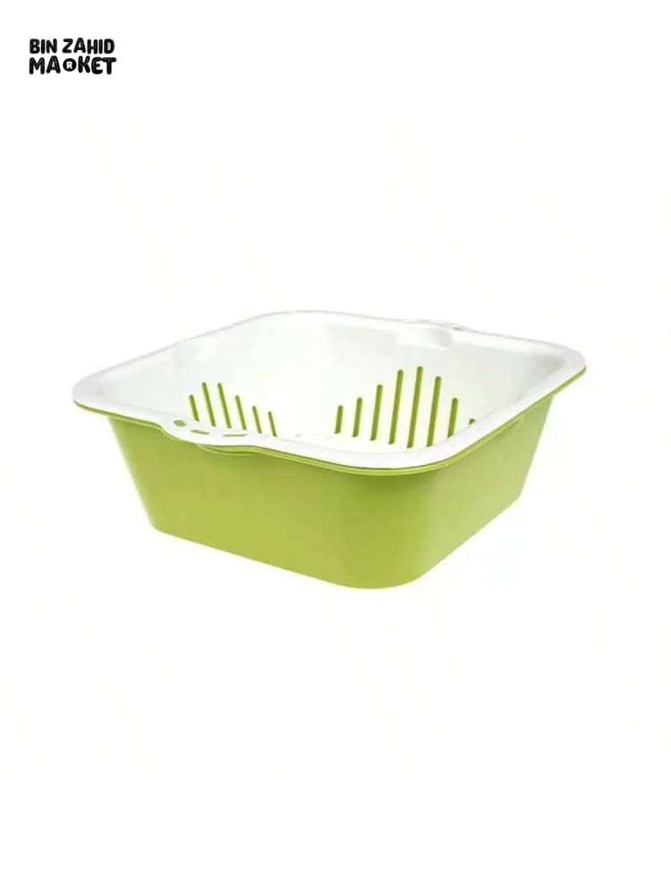 VEGETABLE & FRUIT WASHING BASKET – DOUBLE-LAYER SINK DRAINER