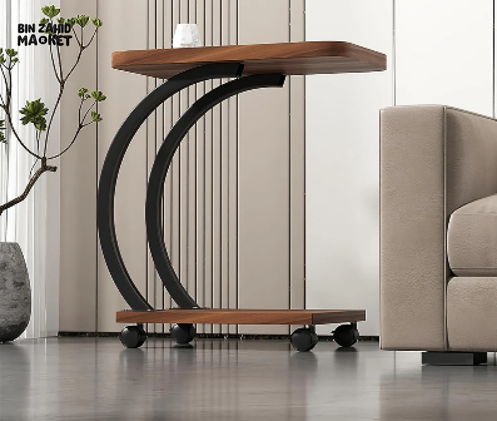 VERSATILE C-SHAPED SIDE TABLE FOR DINNING