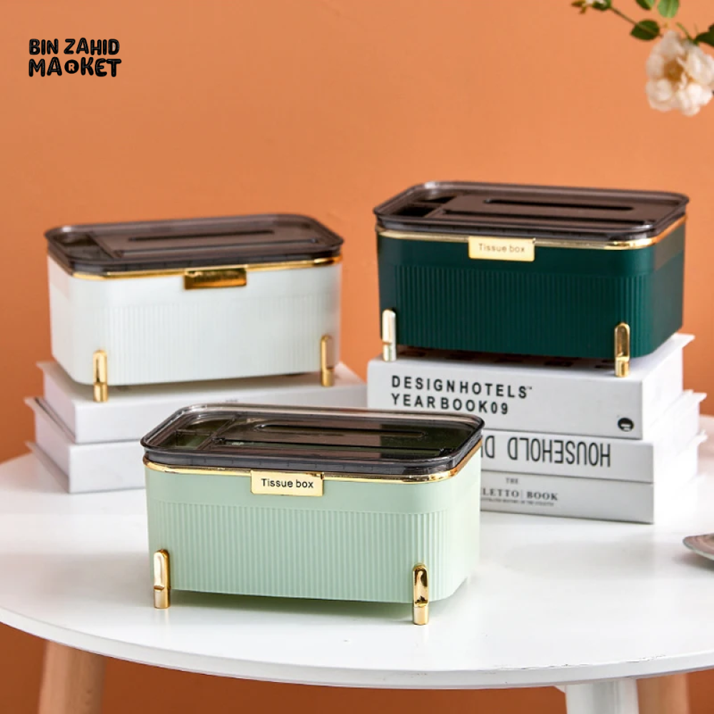 VERTICAL CARTON STORAGE BOX – LUXURY MULTIFUNCTIONAL TISSUE BOX FOR HOME & BATHROOM