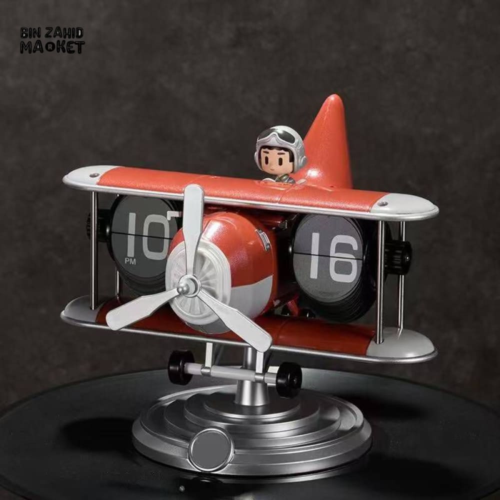 VINTAGE AIRCRAFT PROPELLER FLIP CLOCK – CREATIVE HOME & OFFICE GIFT