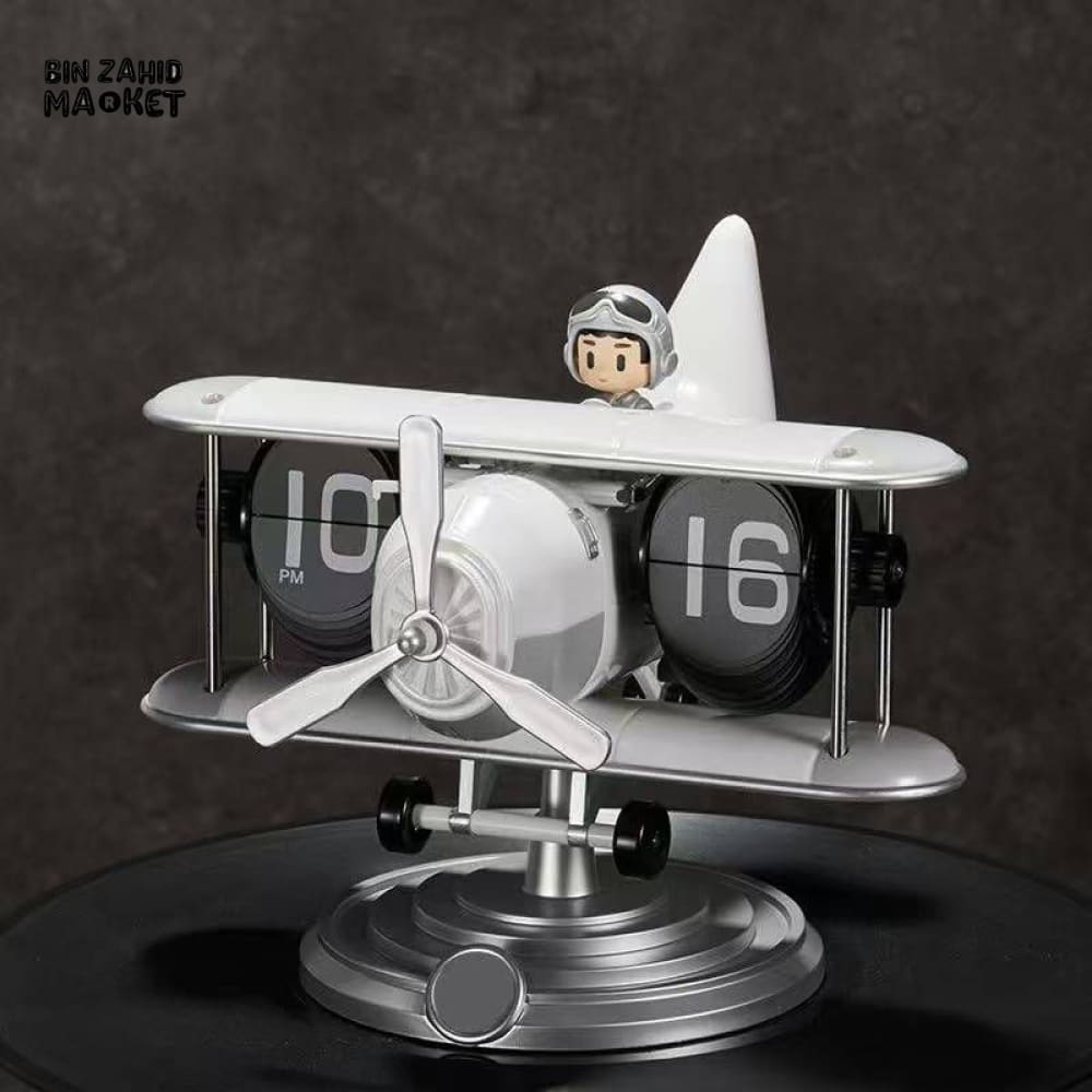 VINTAGE AIRCRAFT PROPELLER FLIP CLOCK – CREATIVE HOME & OFFICE GIFT