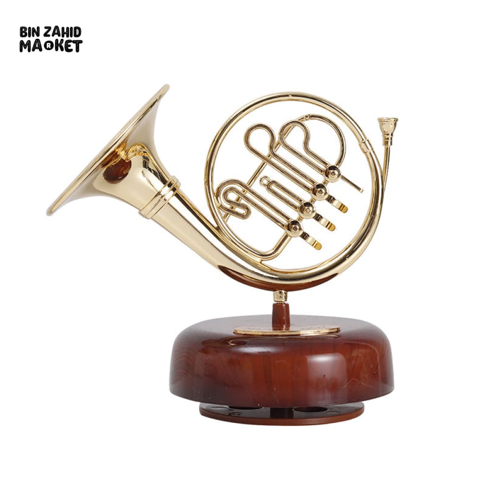 VINTAGE BAND MUSICAL INSTRUMENT SCULPTURE – VIOLIN SAXOPHONE DECOR ORNAMENT