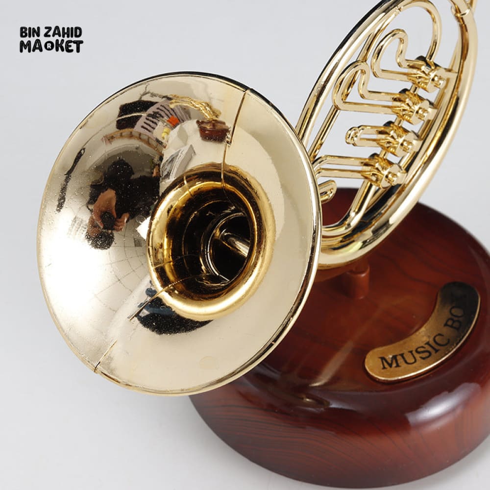 VINTAGE BAND MUSICAL INSTRUMENT SCULPTURE – VIOLIN SAXOPHONE DECOR ORNAMENT