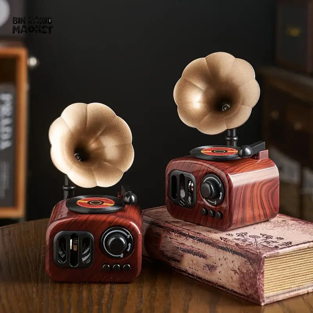 VINTAGE GRAMOPHONE DECOR MUSIC BOX – CLASSIC INTERIOR ARTWORK & GIFT ITEM