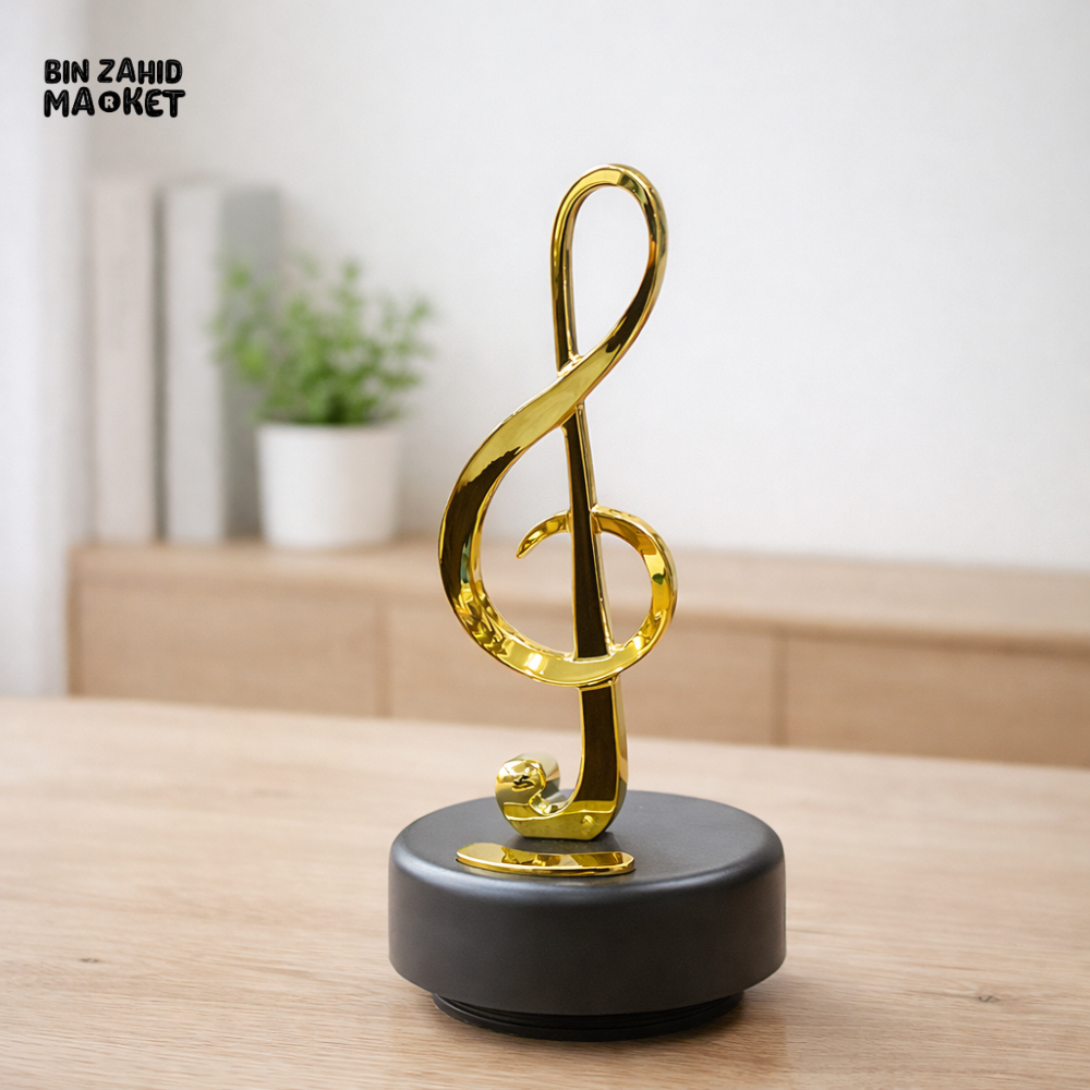 VINTAGE MUSICAL NOTE MUSIC BOX – CREATIVE ROTATING DECOR FOR LIVING ROOM