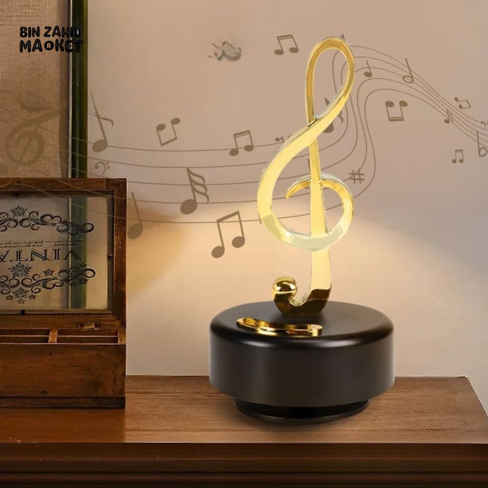 VINTAGE MUSICAL NOTE MUSIC BOX – CREATIVE ROTATING DECOR FOR LIVING ROOM