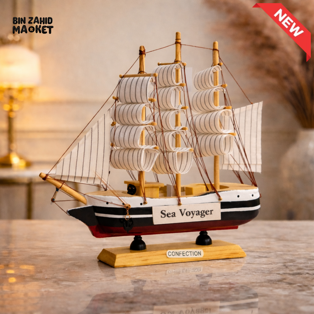 VINTAGE NAUTICAL SAILING SHIP DECORATIVE PIECE - SEA VOYAGERS