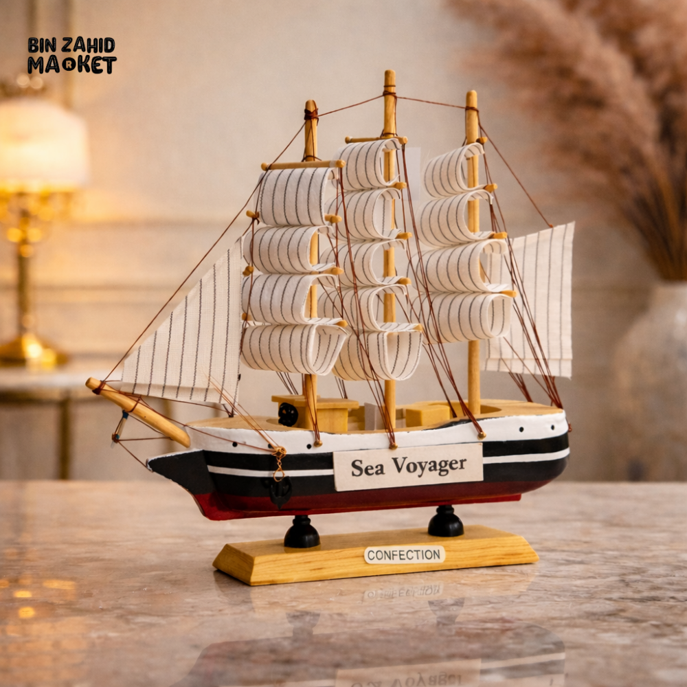 VINTAGE NAUTICAL SAILING SHIP DECORATIVE PIECE - SEA VOYAGERS
