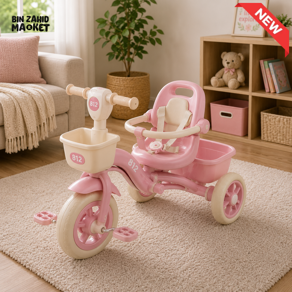 VINTAGE STYLE KIDS SCOOTER TRICYCLE - PINK
