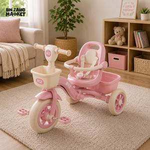 VINTAGE STYLE KIDS SCOOTER TRICYCLE - PINK