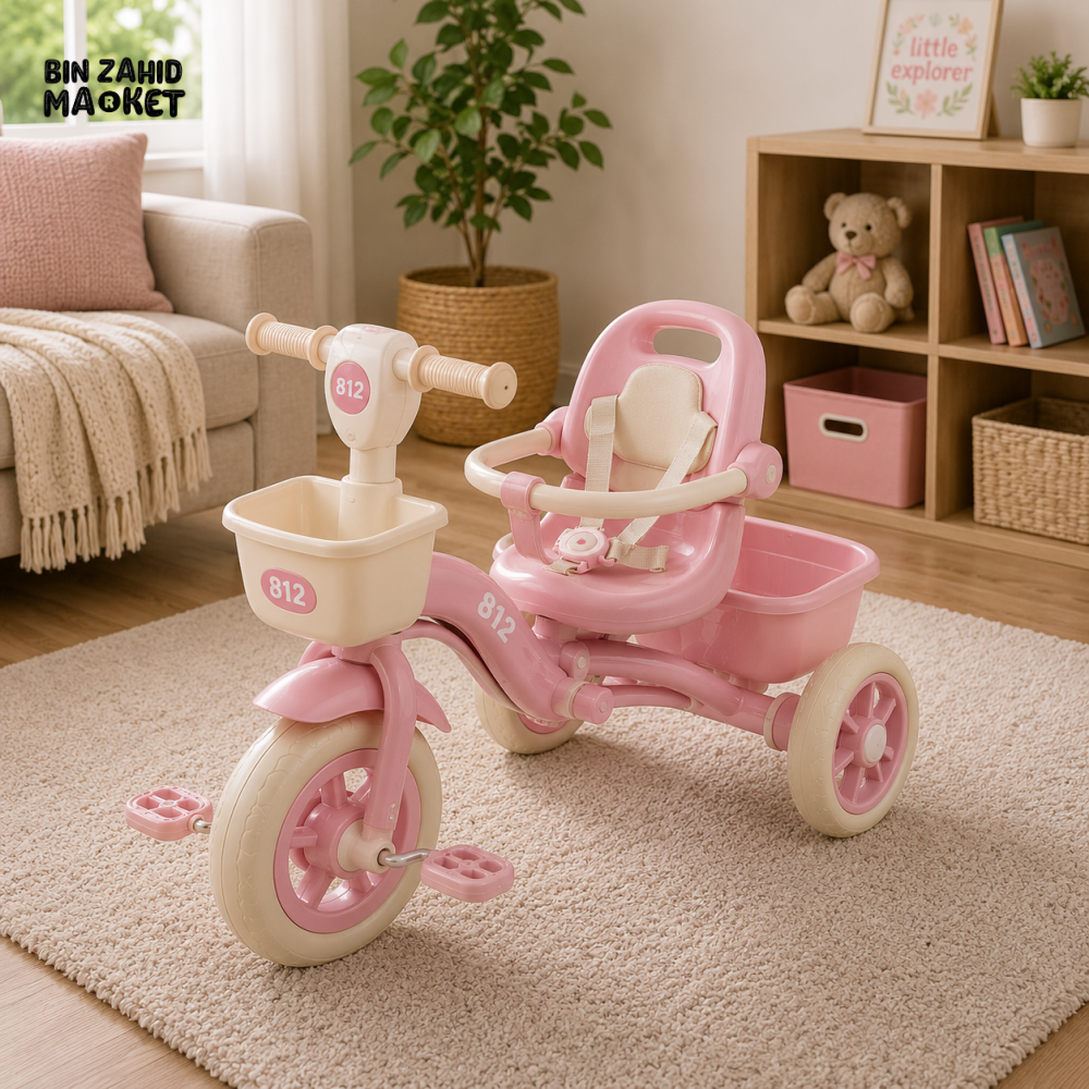 VINTAGE STYLE KIDS SCOOTER TRICYCLE - PINK