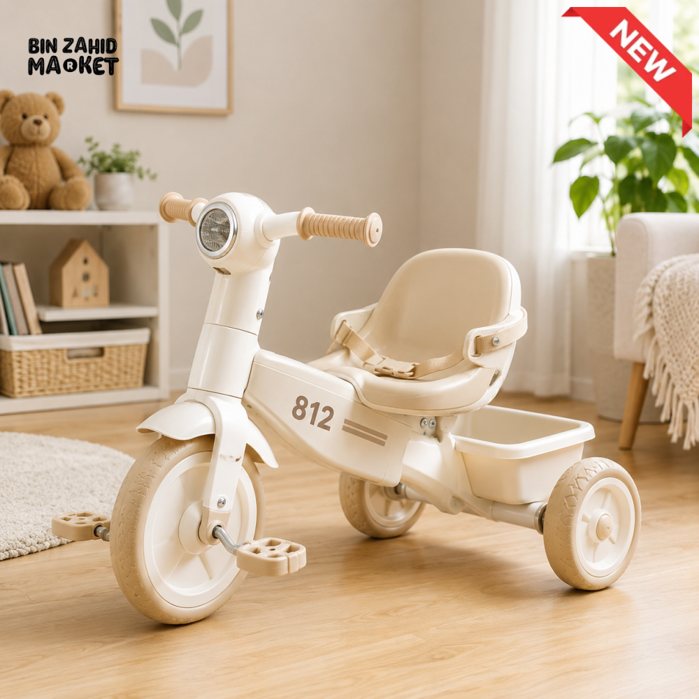 VINTAGE STYLE KIDS SCOOTER TRICYCLE - WHITE