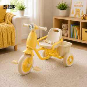 VINTAGE STYLE KIDS SCOOTER TRICYCLE - YELLOW