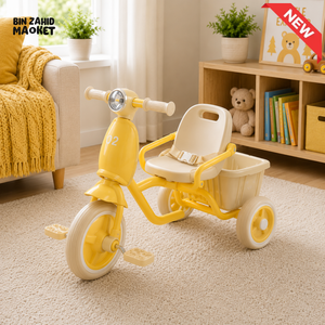 VINTAGE STYLE KIDS SCOOTER TRICYCLE - YELLOW