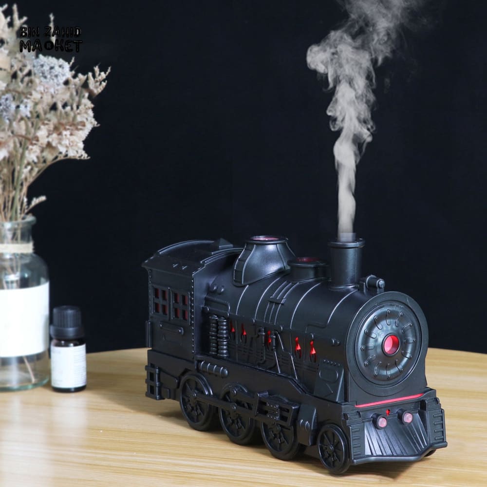VINTAGE TRAIN AROMA DIFFUSER WITH MIST – LED HOME DECOR HUMIDIFIER